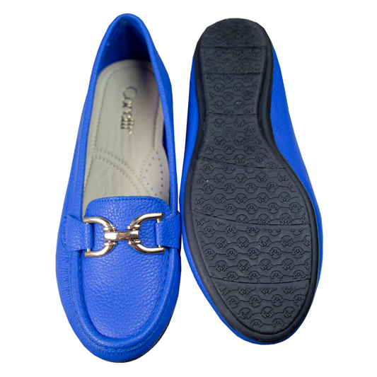 MOCASIN CHATO DOLCE AZULINO