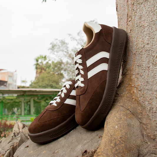 ZAPATILLA SIENA GAMUZON MARRON