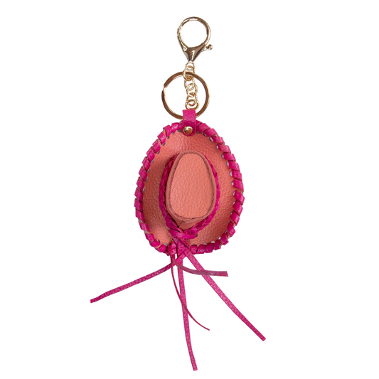 CHARM  SOMBRERO BAQUERO CORAL / FUCSIA