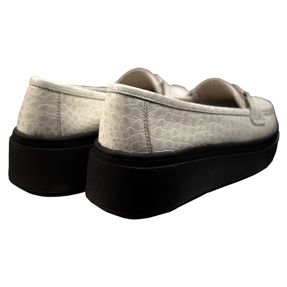 MOCASIN  PLATAFORMA  GIANELLA TORTUGA HUESO