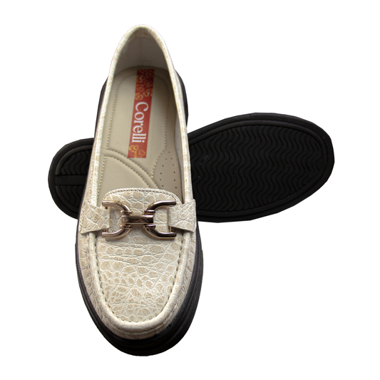 MOCASIN  PLATAFORMA  GIANELLA TORTUGA HUESO