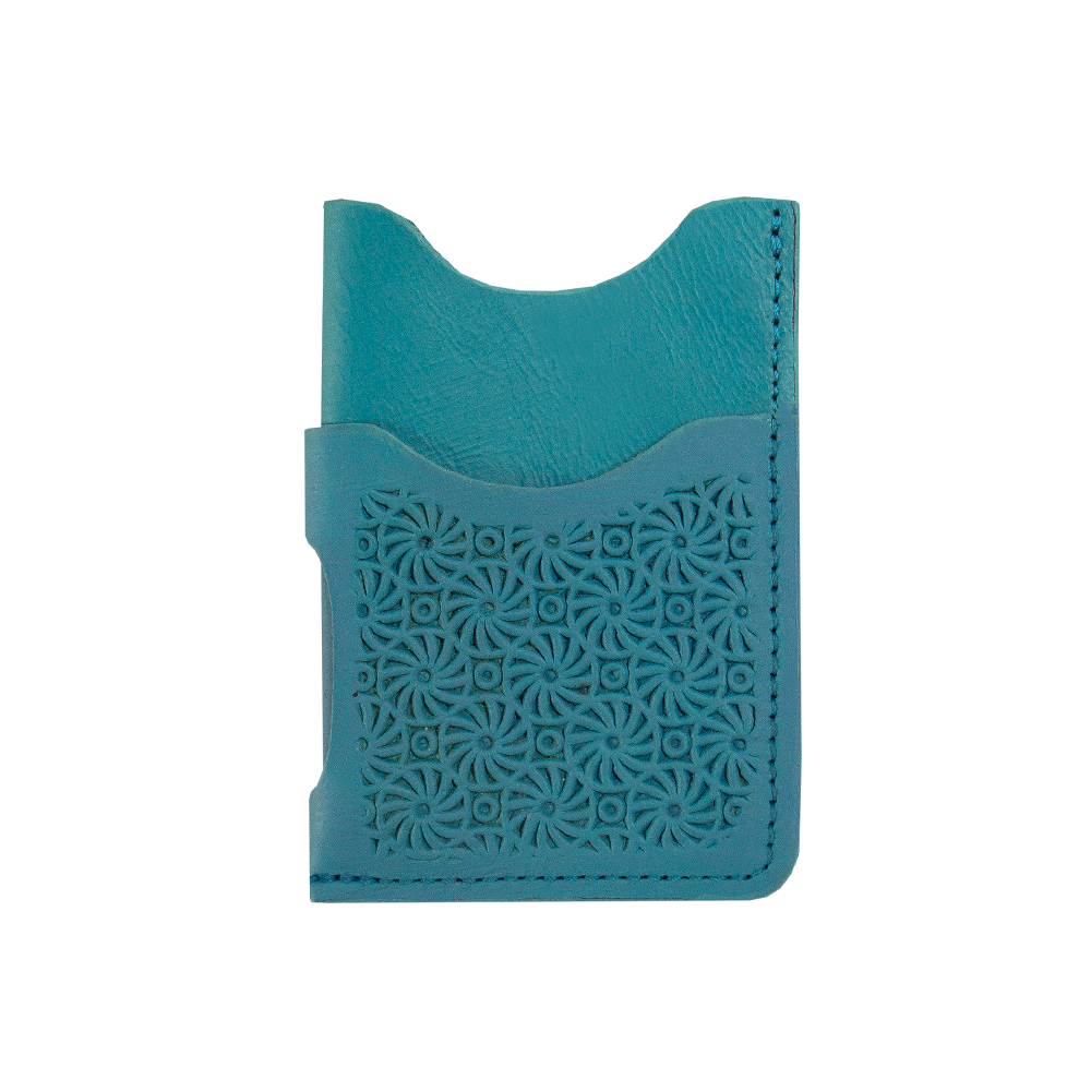 TARJETERO CIRCULO LISO TURQUEZA