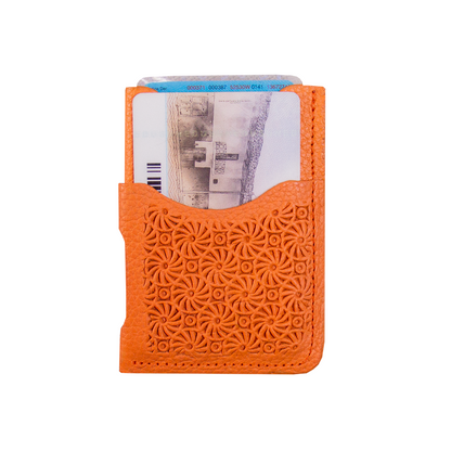 TARJETERO CICULOS NARANJA