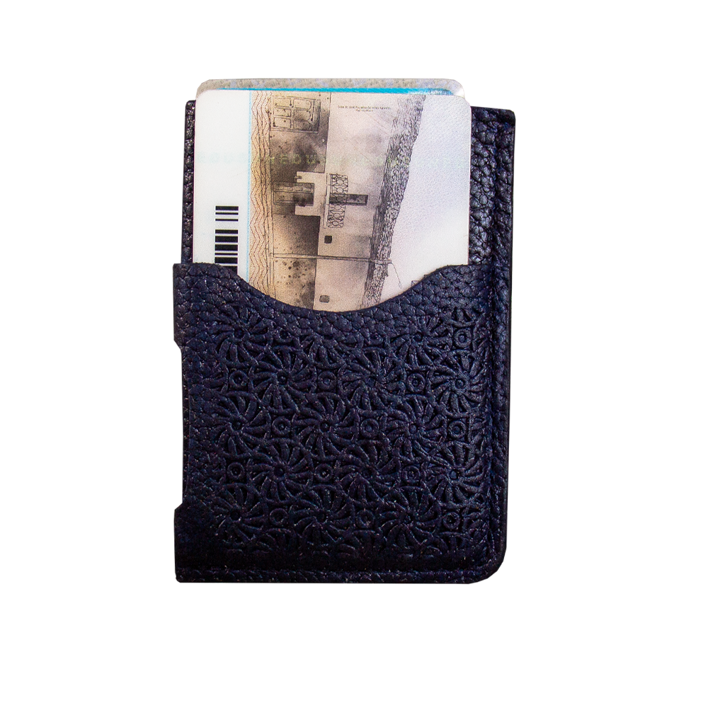 BLUE CIRCLE CARD HOLDER