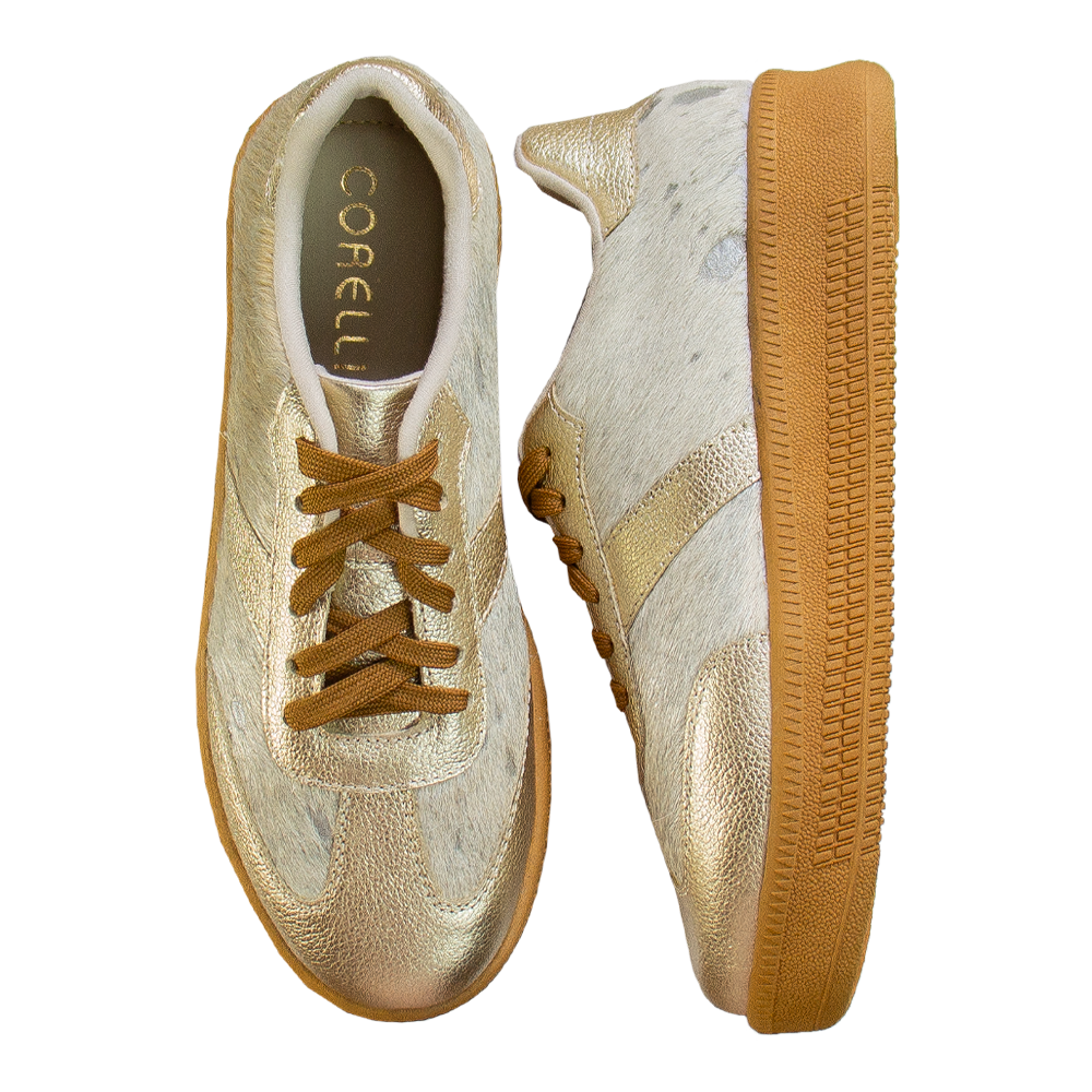 ZAPATILLA SAHARA CUERO PELOS PLATINO