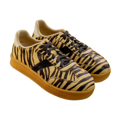 ZAPATILLA TIGRESA CUERO PELOS