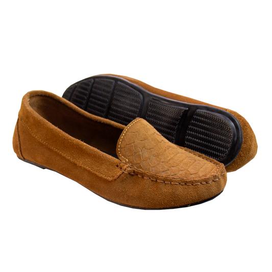 MOCASIN GAMUZA ESTER II HABANO - VALE ARCO NEGRO