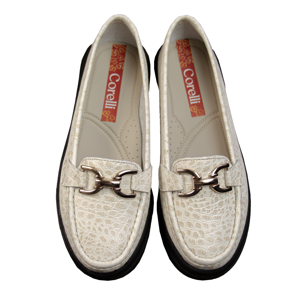 MOCASIN  PLATAFORMA  GIANELLA TORTUGA HUESO