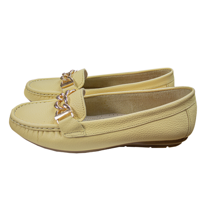 MOCASIN CHATO  CADENA  MANTEQUILLA