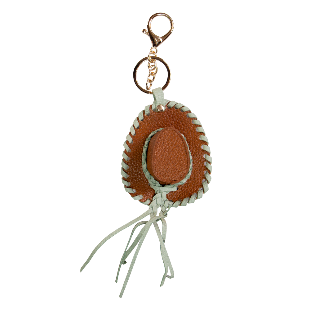 CHARM  SOMBRERO BAQUERO NATURAL / VERDE AGUA