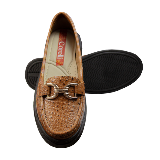 MOCASIN  PLATAFORMA  GIANELLA TORTUGA NATURAL