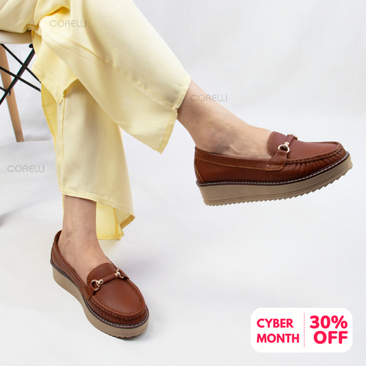 MOCASIN PLATAFORMA  DANIELA COBRE
