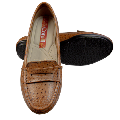 MOCASIN CHATO   PRINTS  TORTUGA  NATURAL