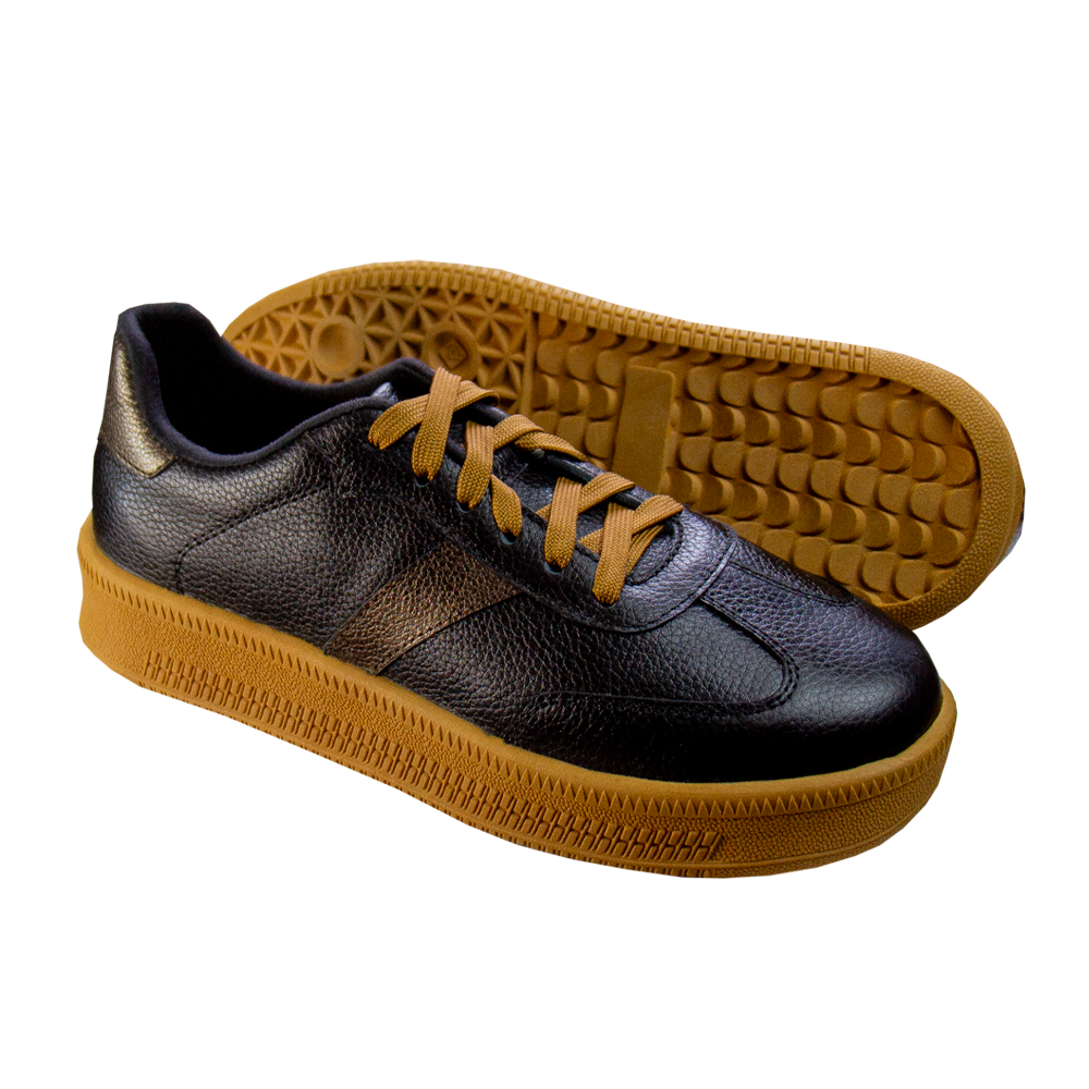 ZAPATILLA SIENA GAMUZON NEGRO