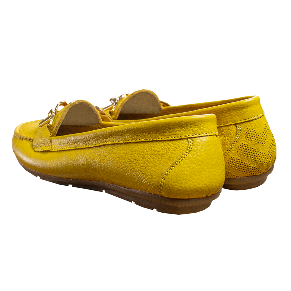 MOCASIN CHATO  CADENA MOSTAZA