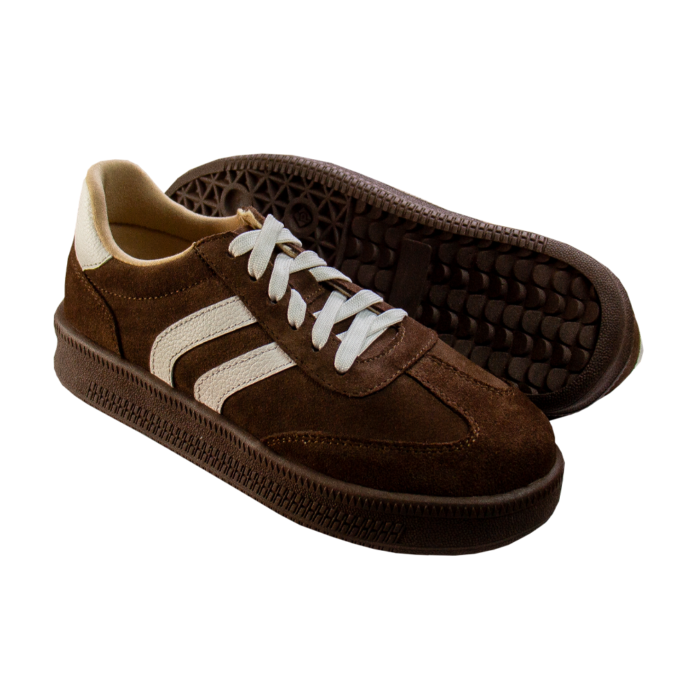 ZAPATILLA SIENA GAMUZON MARRON