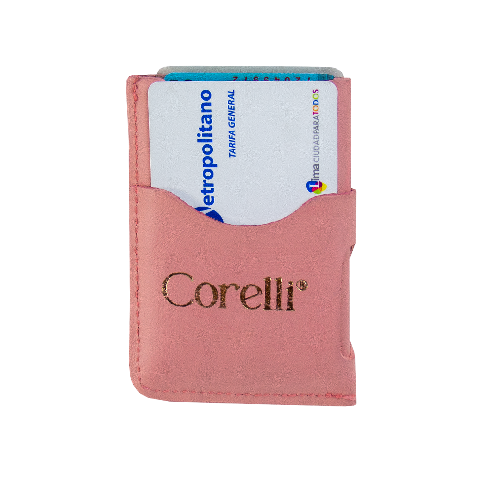 TARJETERO CIRCULOS ROSADO
