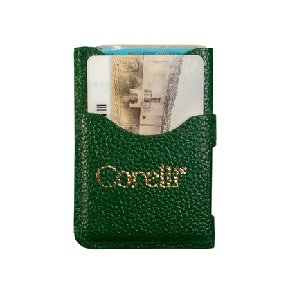 TARJETERO PUNTOS VERDE HOJA