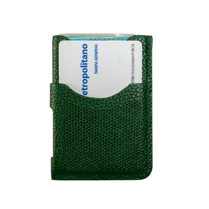 TARJETERO PUNTOS VERDE HOJA