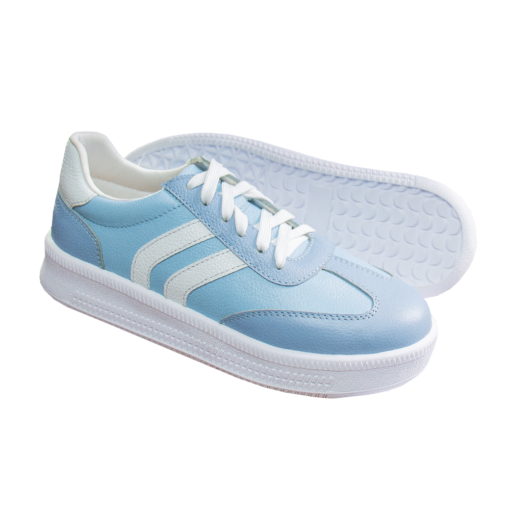 ZAPATILLA SIENA CUERO OCEANO / CIELO