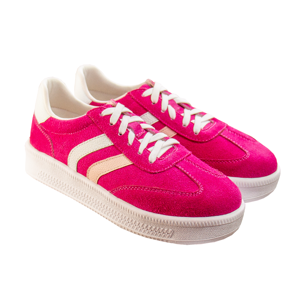 ZAPATILLA SIENA GAMUZON FUCSIA