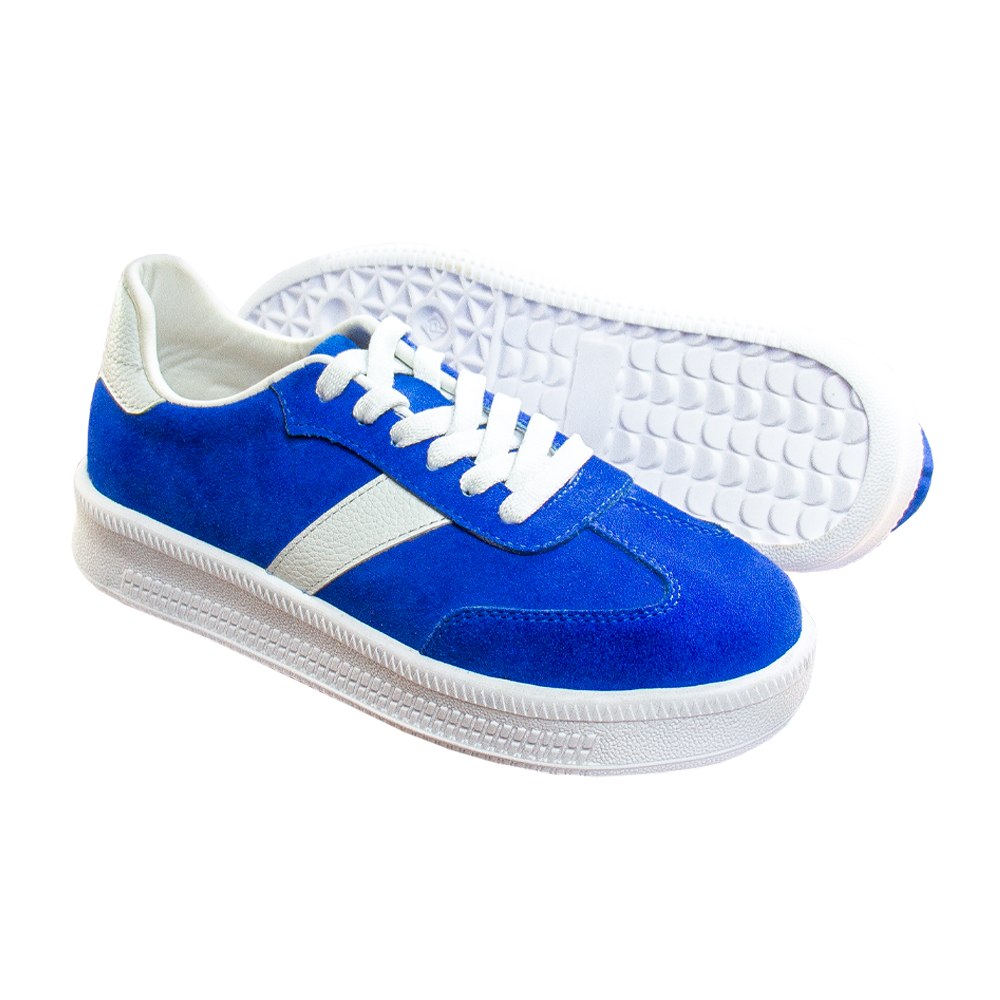 ZAPATILLA TERRA GAMUZON AZUL ELECTRICO