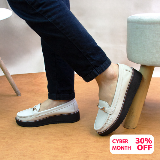 MOCASIN PLATAFORMA  DANIELA  VAINILLA