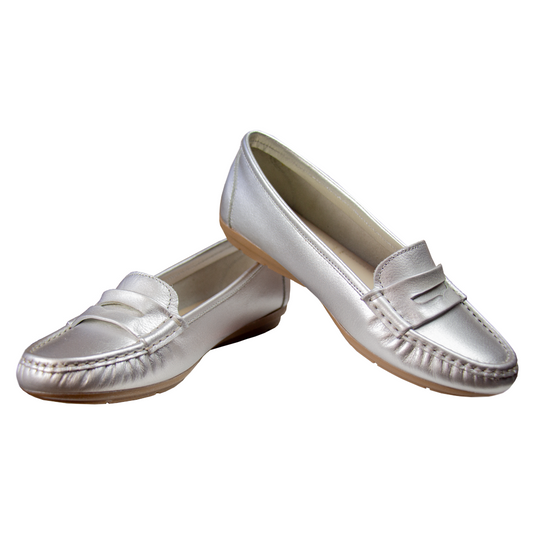 MOCASIN CHATO   PRINTS  PLATA