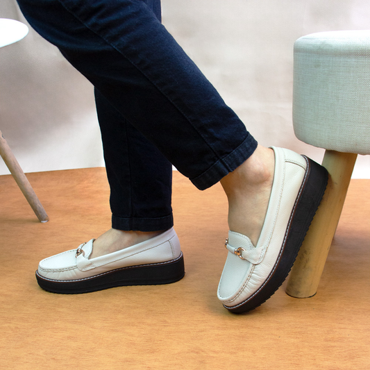 MOCASIN PLATAFORMA  DANIELA  VAINILLA