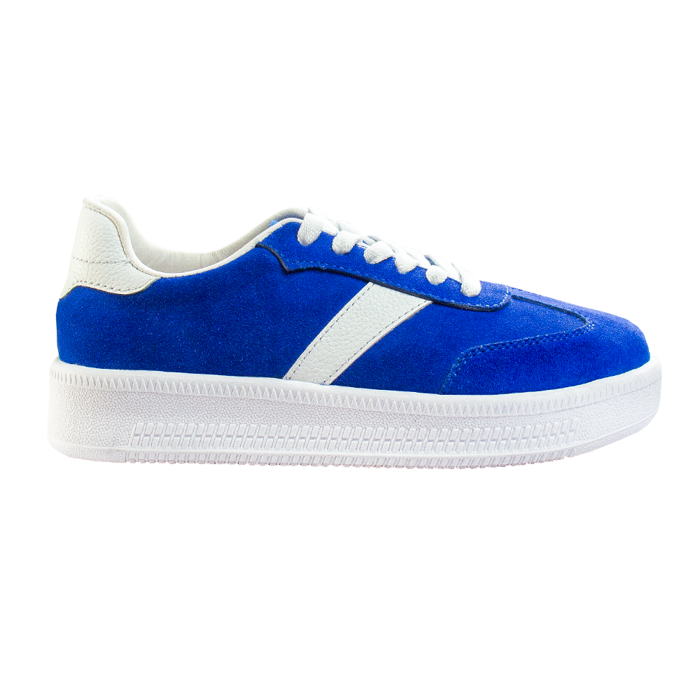 ZAPATILLA TERRA GAMUZON AZUL ELECTRICO