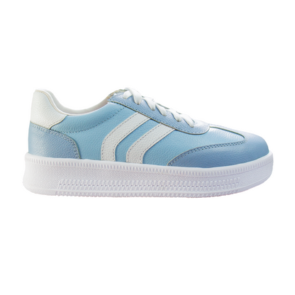 ZAPATILLA SIENA CUERO OCEANO / CIELO