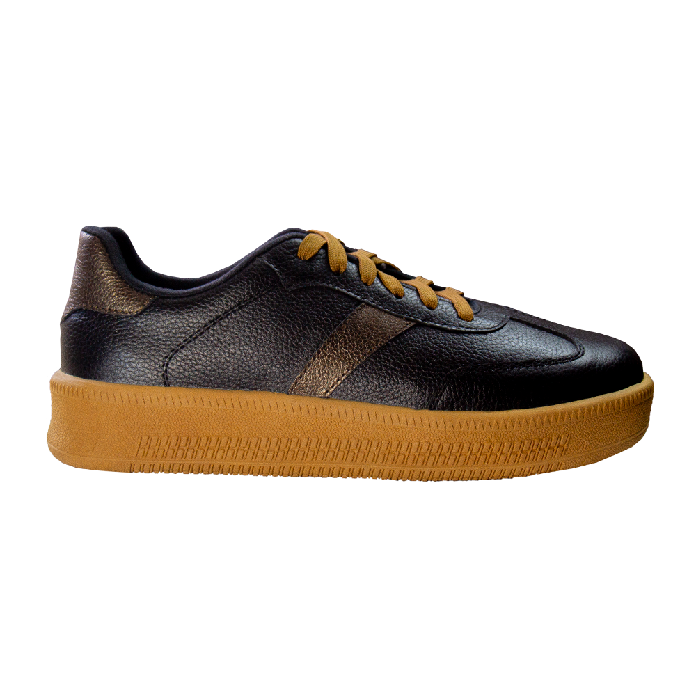 ZAPATILLA SIENA GAMUZON NEGRO