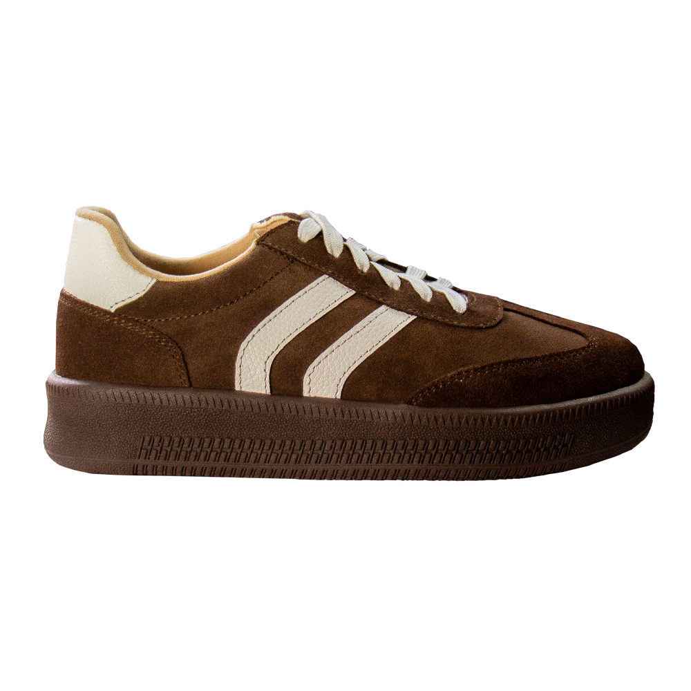 ZAPATILLA SIENA GAMUZON MARRON