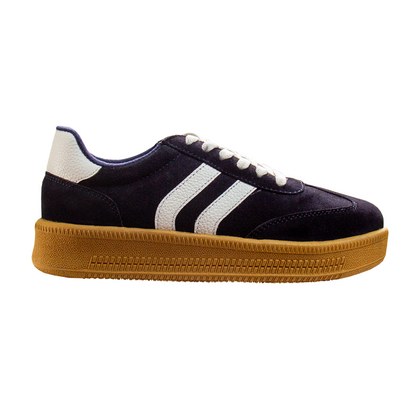 ZAPATILLA SIENA GAMUZON AZUL
