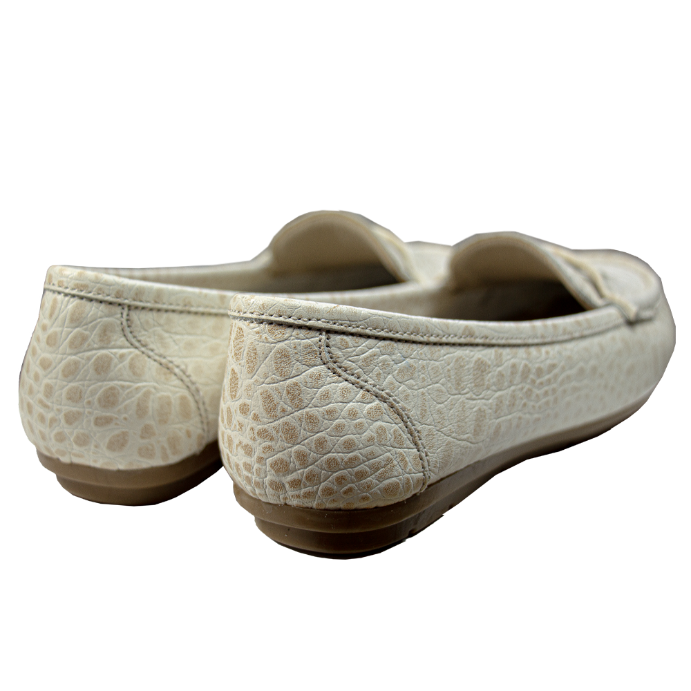 MOCASIN CHATO   PRINTS  TORTUGA  HUESO