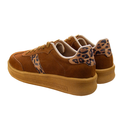 ZAPATILLA TERRA GAMUZON HABANO - ANIMAL PRINT