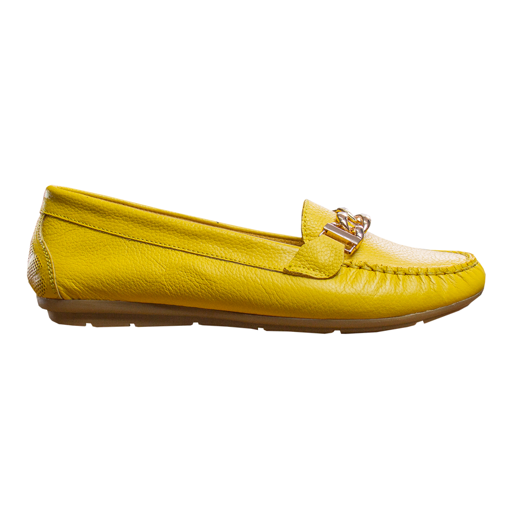 MOCASIN CHATO  CADENA MOSTAZA