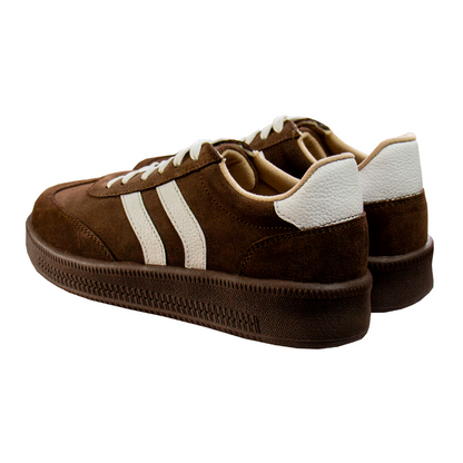 ZAPATILLA SIENA GAMUZON MARRON