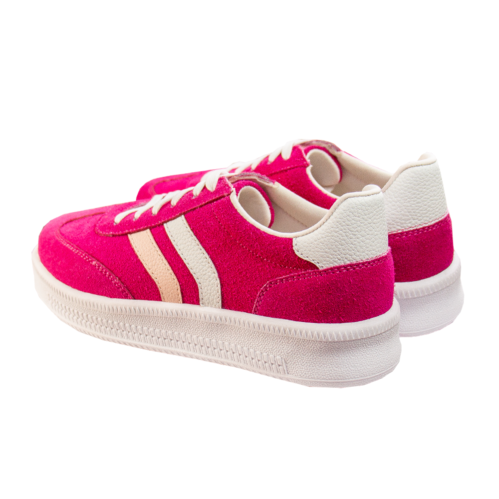ZAPATILLA SIENA GAMUZON FUCSIA