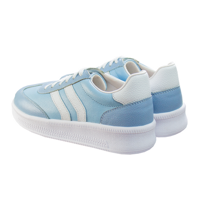 ZAPATILLA SIENA CUERO OCEANO / CIELO