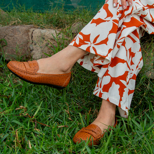 MOCASIN CHATO   PRINTS  TORTUGA  NATURAL