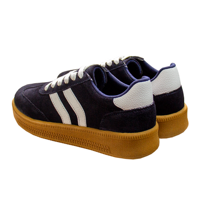 ZAPATILLA SIENA GAMUZON AZUL