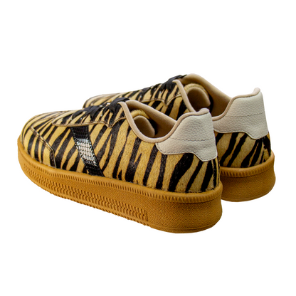 ZAPATILLA TIGRESA CUERO PELOS