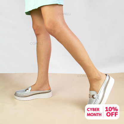 SUECO PLATAFORMA CATALINA FOLIA PLATA