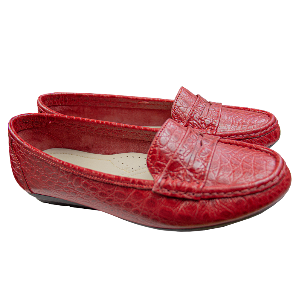 MOCASIN CHATO   PRINTS  TORTUGA   ROJO