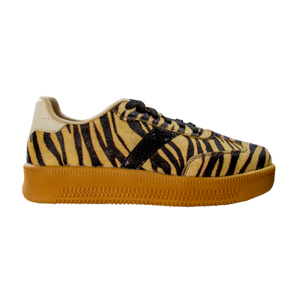 ZAPATILLA TIGRESA CUERO PELOS