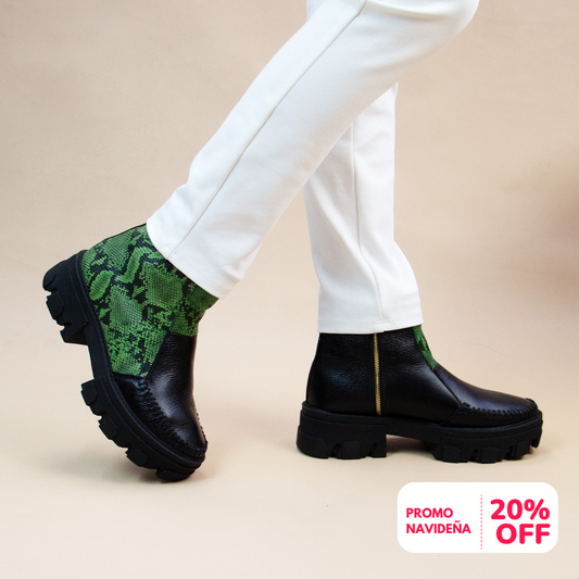 BOTIN  HELENA  NEGRO-PITON VERDE