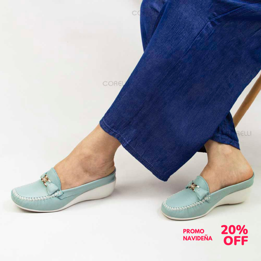 SUECO TACO CUÑA JIMENA VERDE AGUA