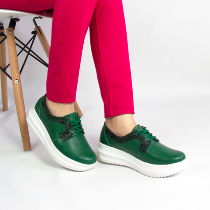 ZAPATO URBANO  RUBY VERDE HOJA