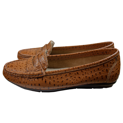MOCASIN CHATO   PRINTS  TORTUGA  NATURAL